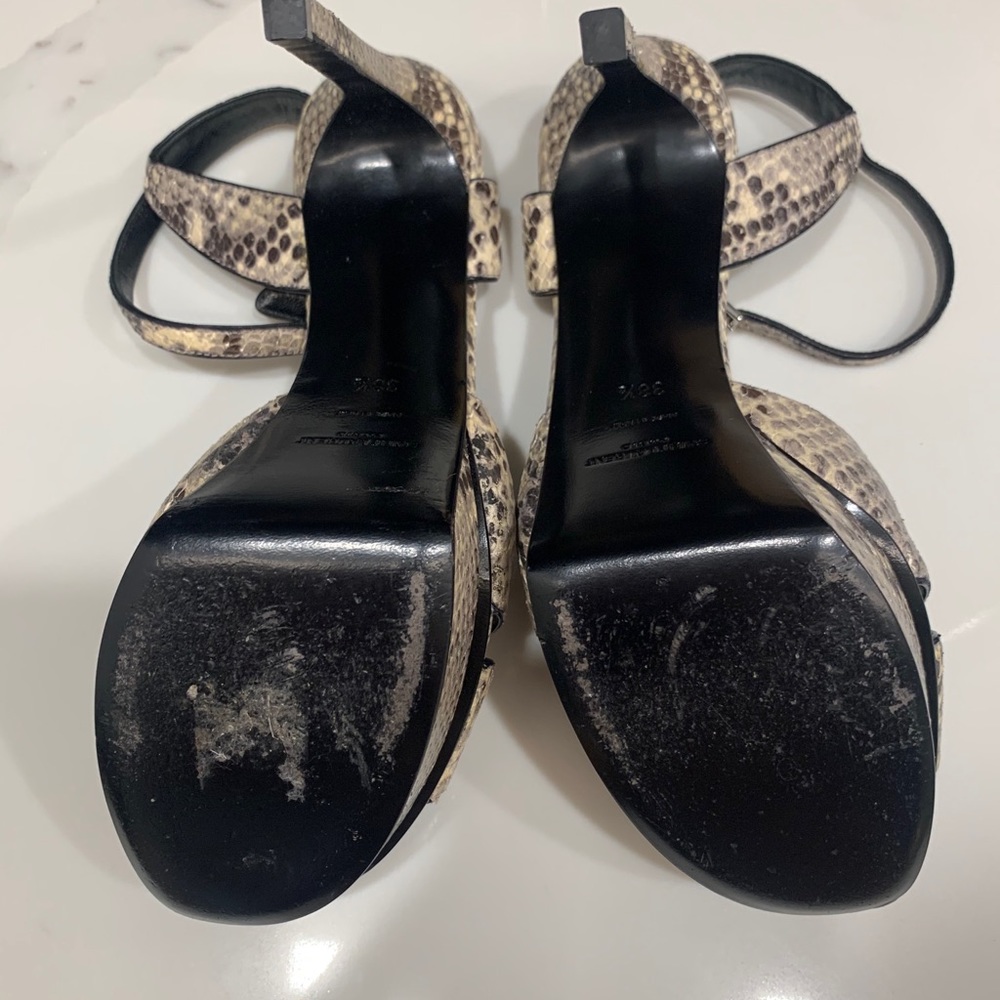 Ysl Tribute Platform Sandals In Python Print - image 3